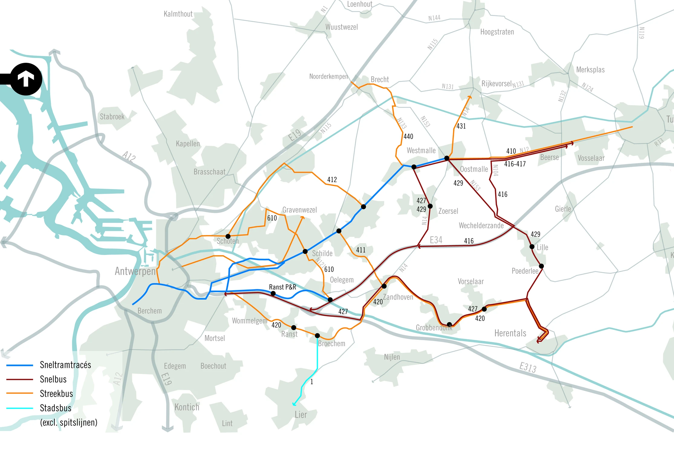 Corridorstudie openbaar vervoer Antwerpen-Turnhout