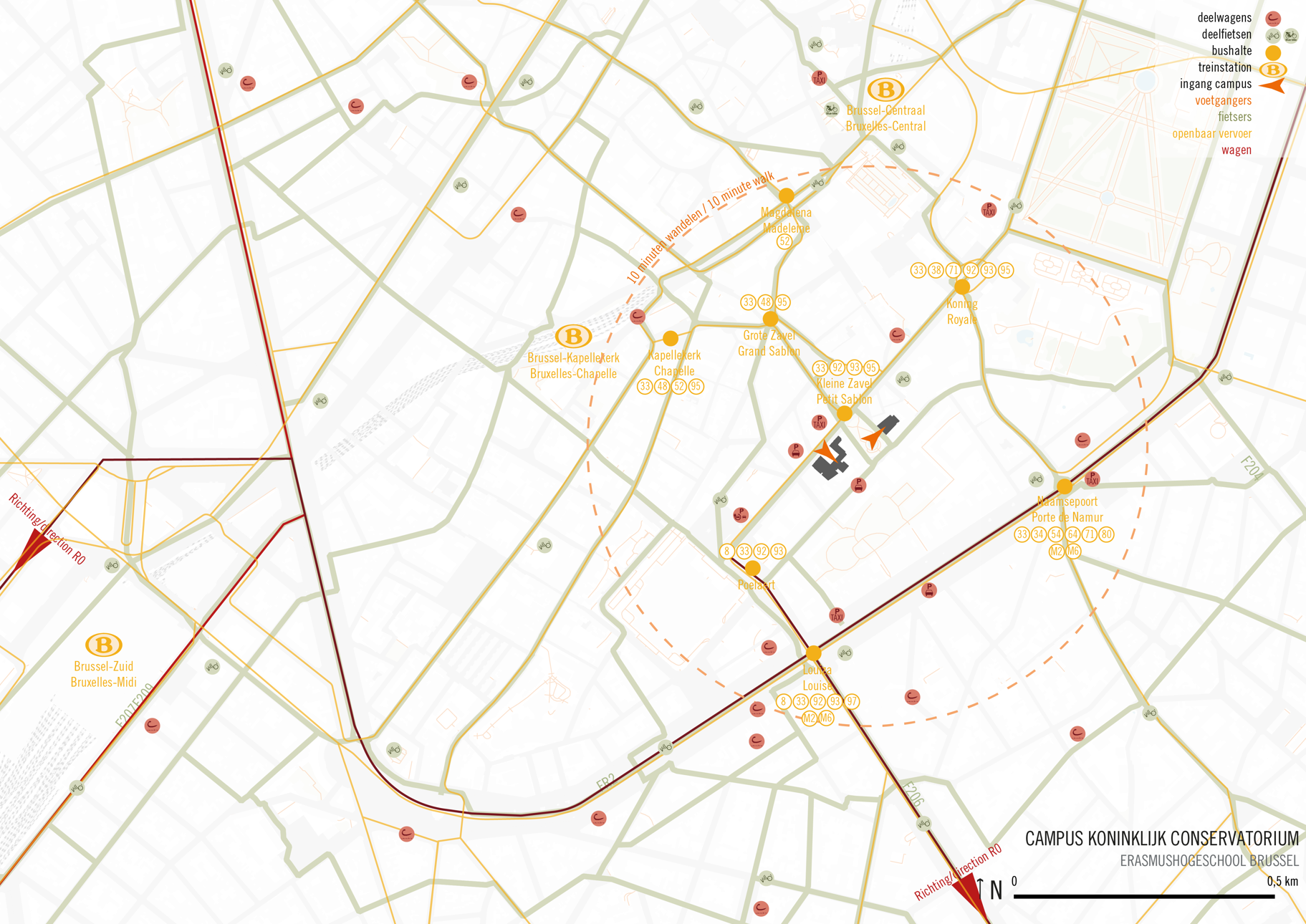 Bereikbaarheidsfiches Eramushogeschool